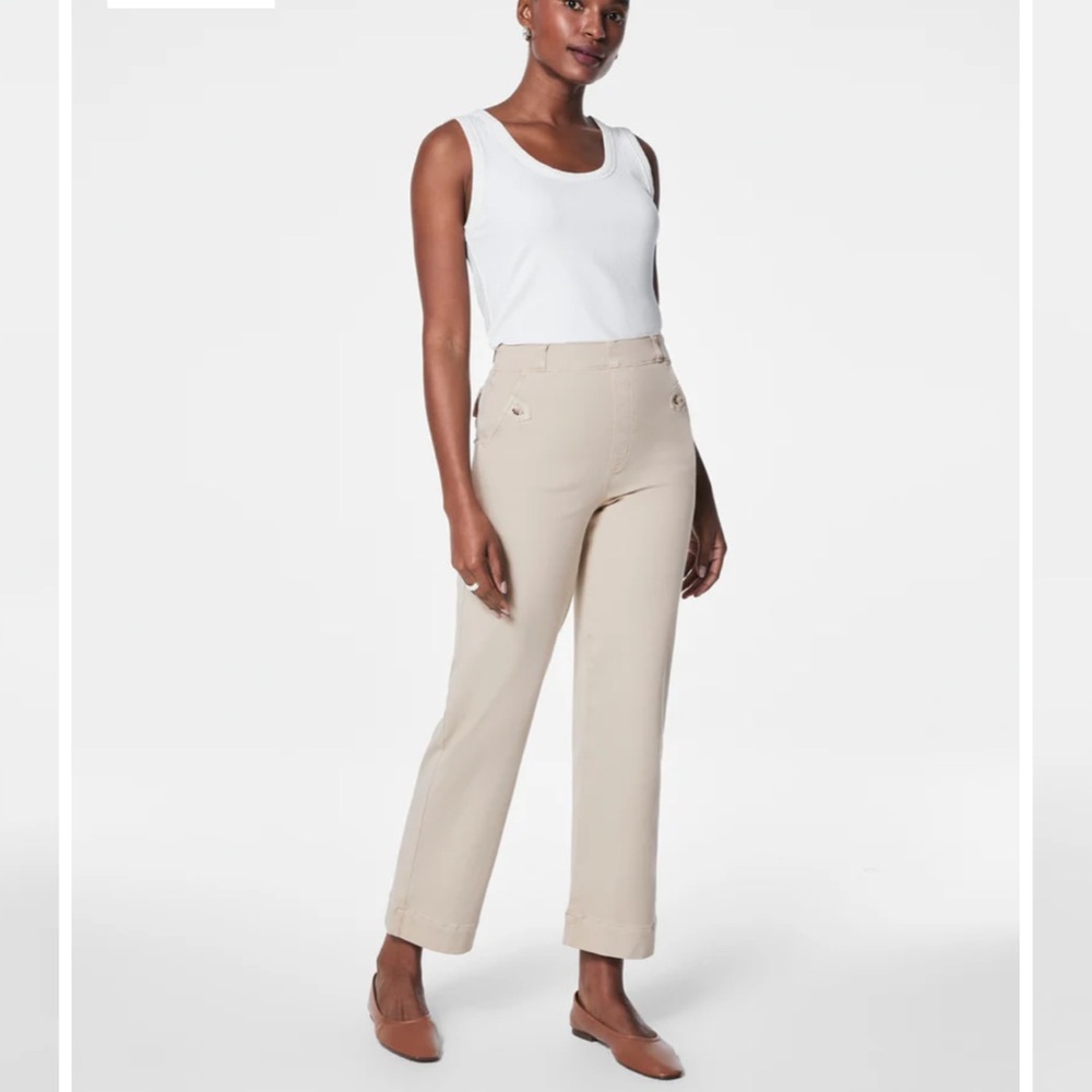 Stretch Twill Cropped Pant